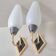 Pair of vintage 1950s wall lights