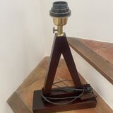 Teak lamp base
