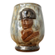 Chope vintage Waterloo en grès émaillé nacré signée Dubois 60/70
