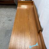 Vanity cabinet design 1970 . Teak plating. Sold without mirror.