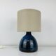 Vintage blue ceramic lamp, 1960s