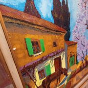 Robert morlhon (mo.ro) – huile sur toile originale de 1973 – provence
