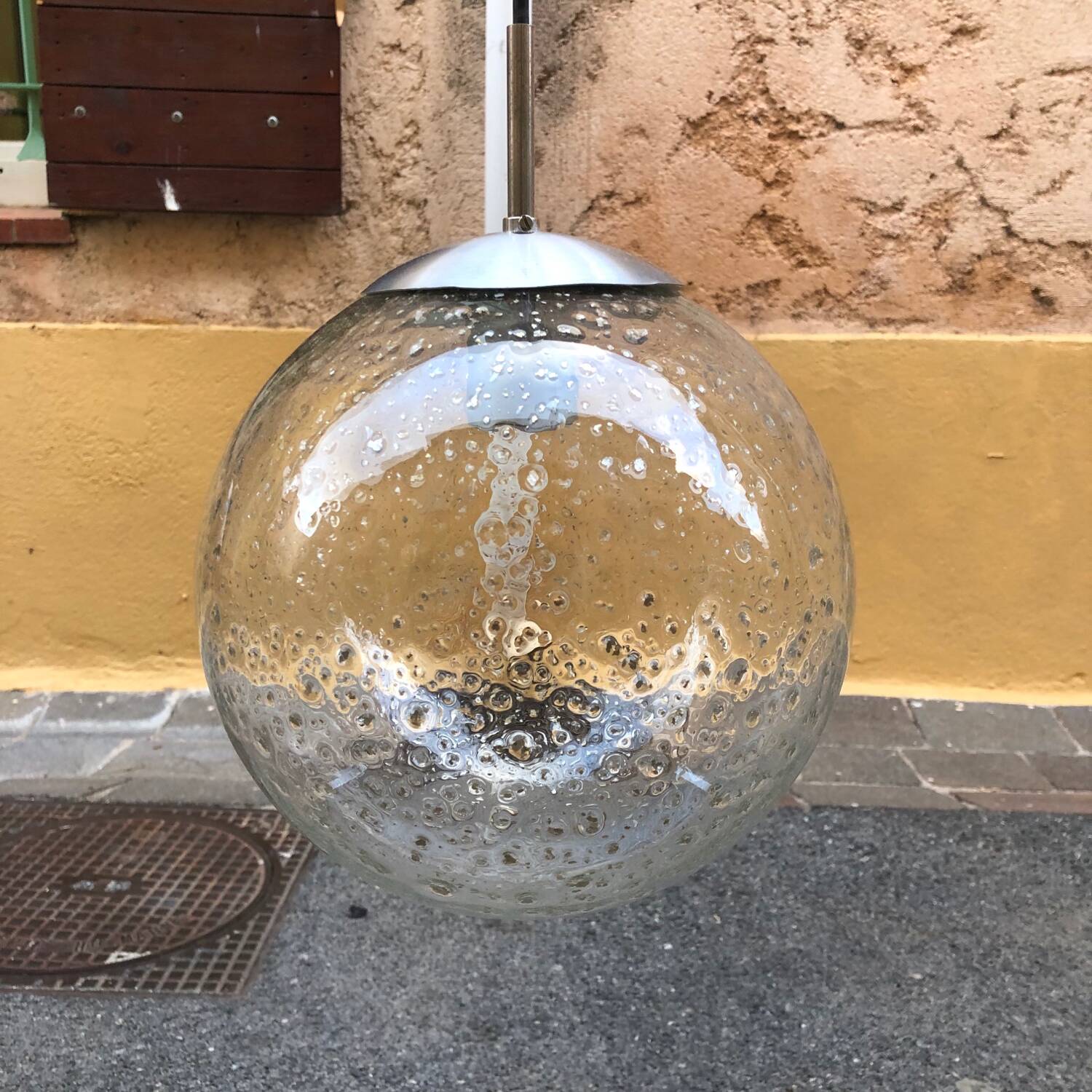 Raak Vintage 70's glass ball pendant light