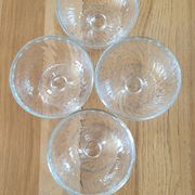 4 transparent glass ice cream bowls - Luminarc
