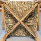 Series of 3 Méribel chairs by Charlotte Perriand