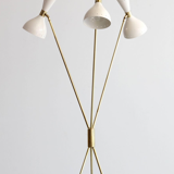 Tripod lamppost in the style of Italian creations