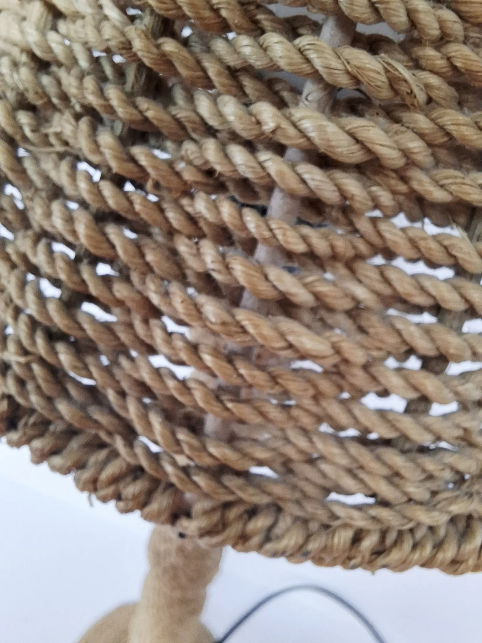 Rope lamp brutalist style