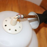 Opaline suspension lacquered steel and brass