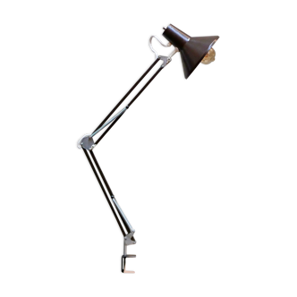 Lampe articulée industrielle marron