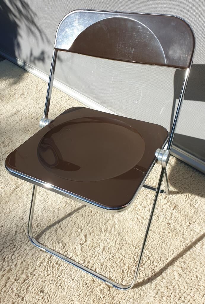 Platone desk set and Plia Platone chair by Giancarlo Piretti Edition Anonima Castelli