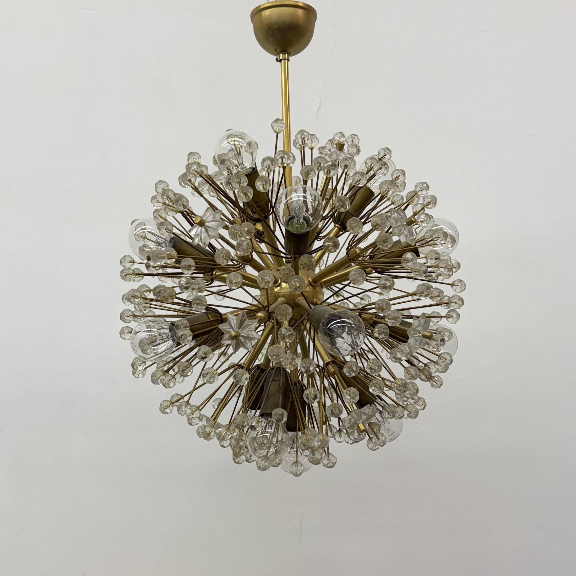 Starburst Brass Chandelier by Emil Stejnar, Austria 1960s