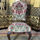 Suite de 6 chaises anglaises en velours