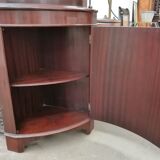 English corner screen in mahogany