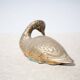 Brass duck, vintage duck figurine, brass animal, brass statue, duck statue, lying duck