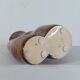 Vintage brutalist ceramic twin vase