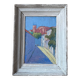Painting signed Jean-Maurice Valmier, Rue des Jasmins, Perpignan