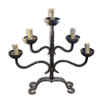 Electrified candlestick with 5 branches