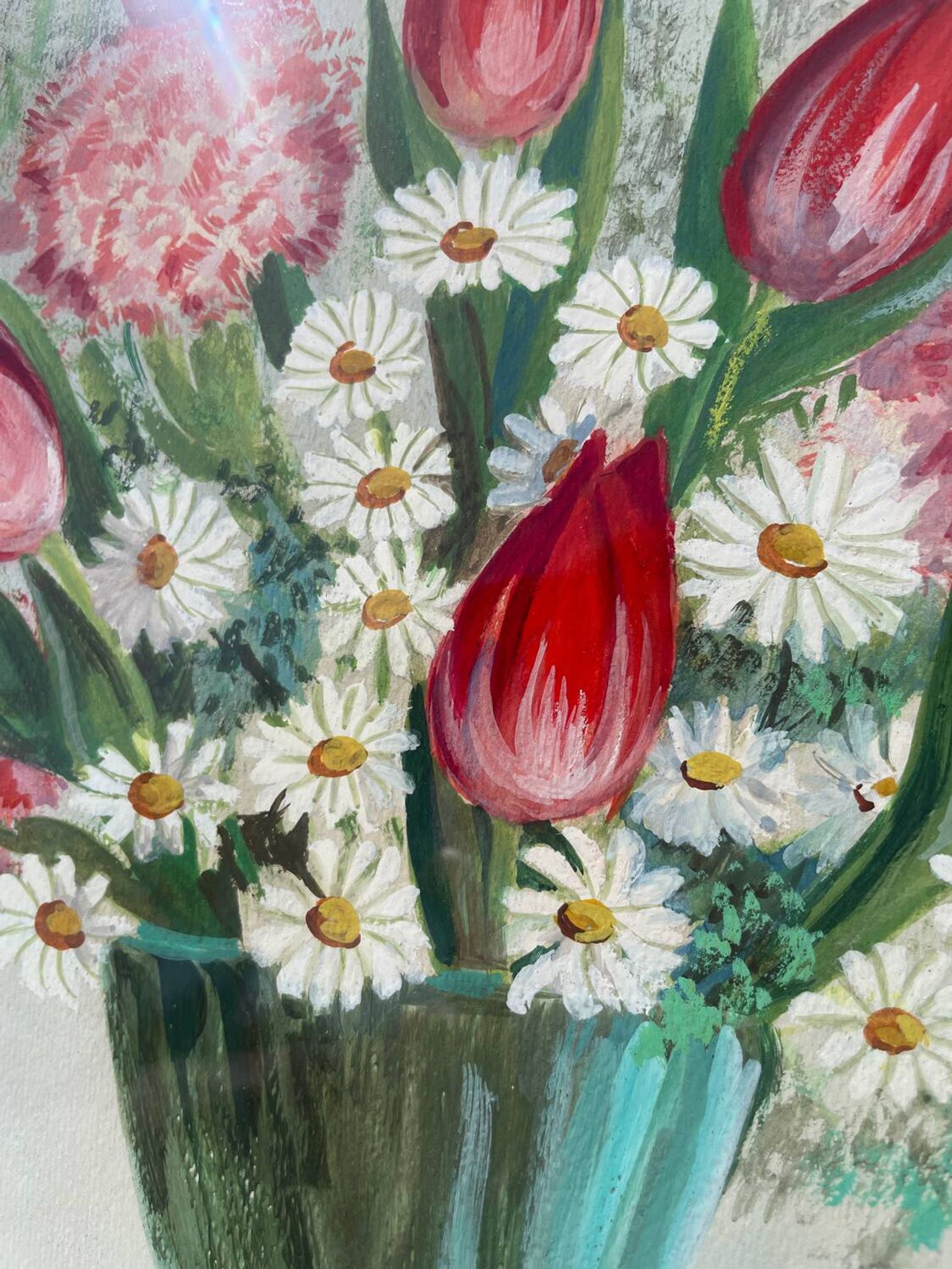 Flower bouquet painting