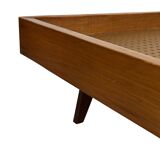 Vintage daybed minimalist design in Teak and Oak 1960s