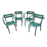 Series of 4 garden chairs