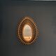 Vintage rattan sun mirror