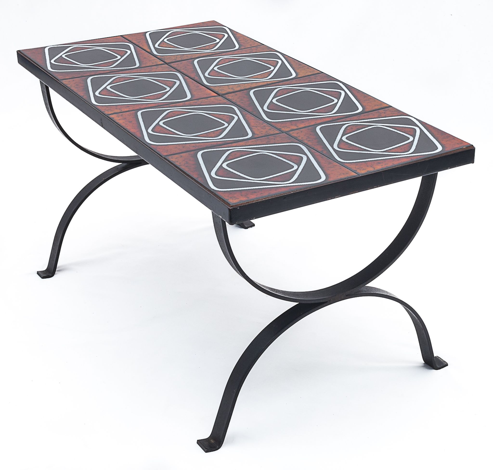 Wrought iron coffee table
