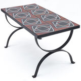 Table basse en fer forgé