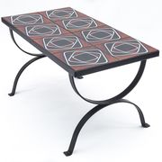 Wrought iron coffee table