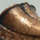 Round Embossed Copper Cachepot / Vase attr. to Egidio Casagrande, Italy