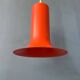 Vintage orange cone-shaped Raak suspension