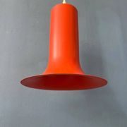 Vintage orange cone-shaped Raak suspension