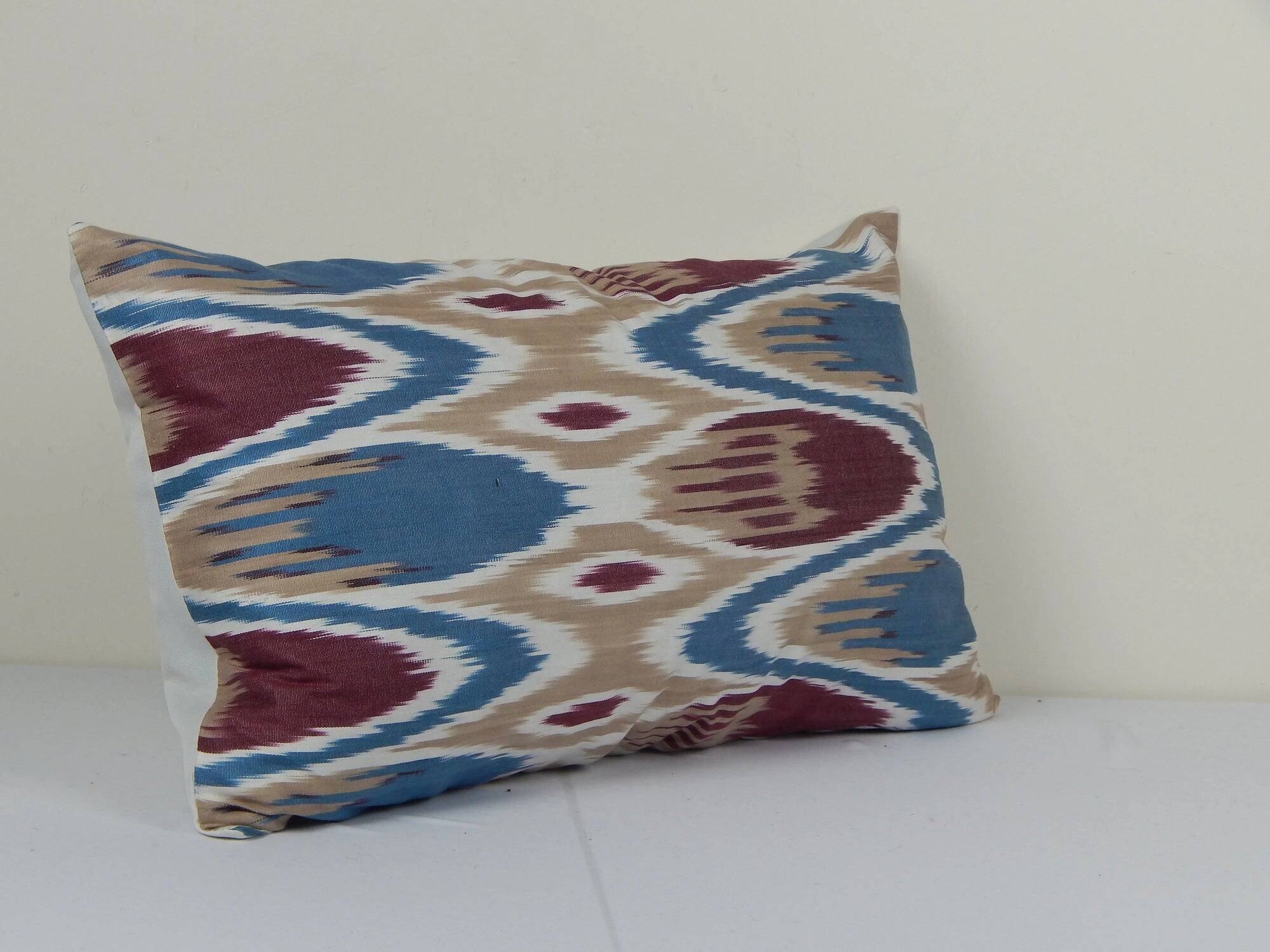 Vintage ikat cushion cover 30x51 cm