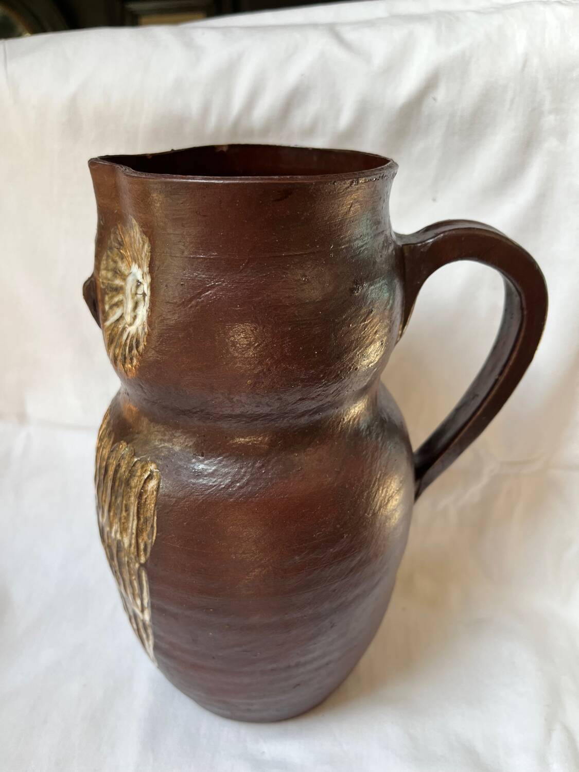 Vintage owl pitcher