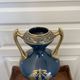 Antique large empire vase blue & gold jaguet pinon 40cm 2.6kg