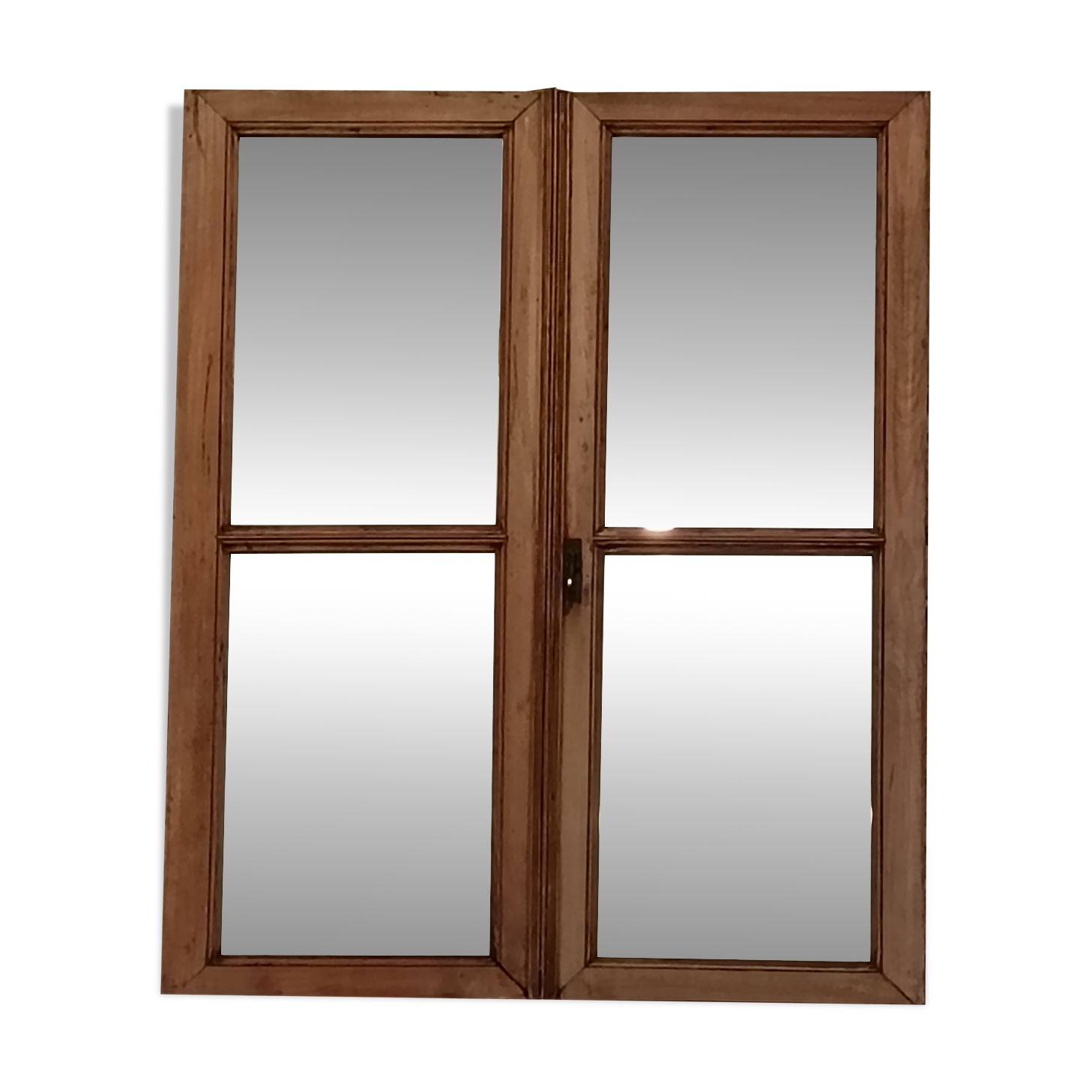 ANTIQUE MIRROR WINDOW
