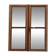 ANTIQUE MIRROR WINDOW