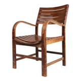 Art Deco Wooden Torck Armchair, France 1930s