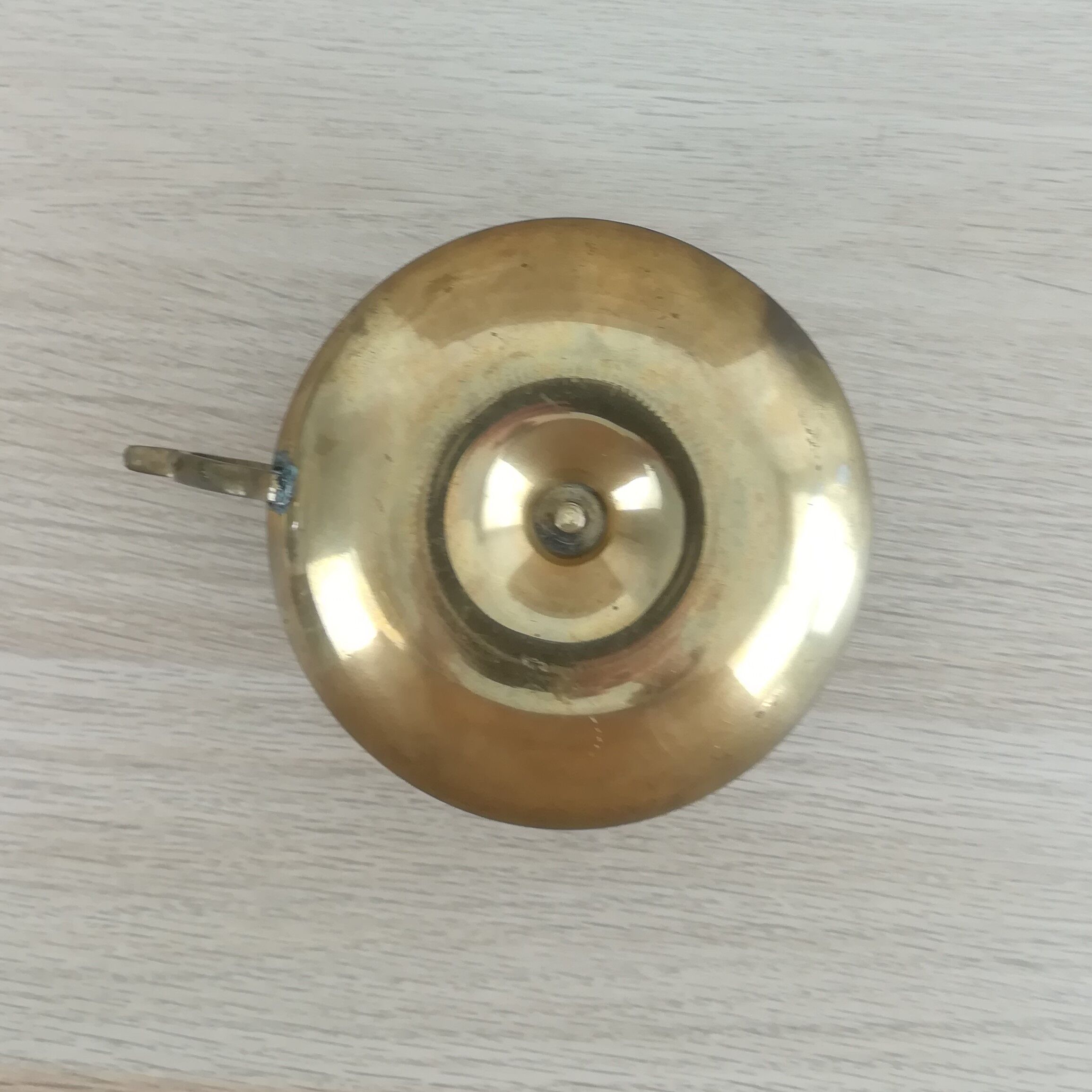 Brass "cellar rat" candle holder