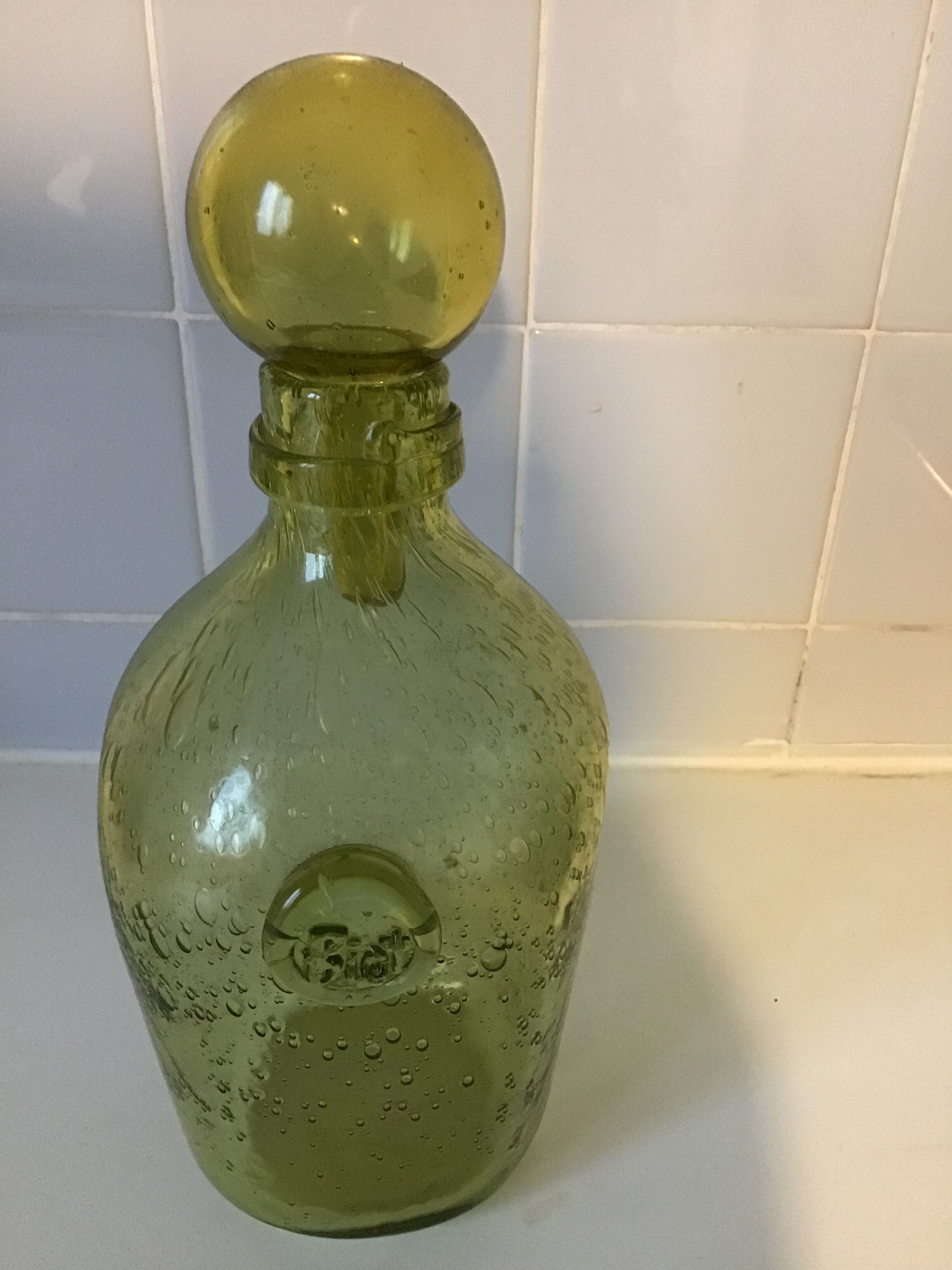 Bottle Biot glass bubble
