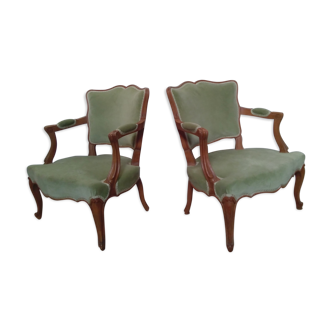 Pair of Louis XV style chairs