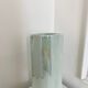 Duo of vintage iridescent ceramic vases