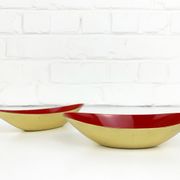 Pair of Scandinavian brass cups or bowls Ystad Metall, design Gunnar Ander, Sweden