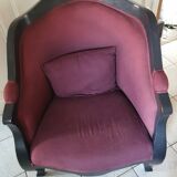 Lot de 2 fauteuils forme cabriolet