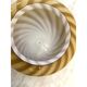 Italian Milky-White and Green Swirls Murano Glass Flush Mount or Wall Sconc