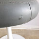 Tabouret tulipe vintage gris 1970