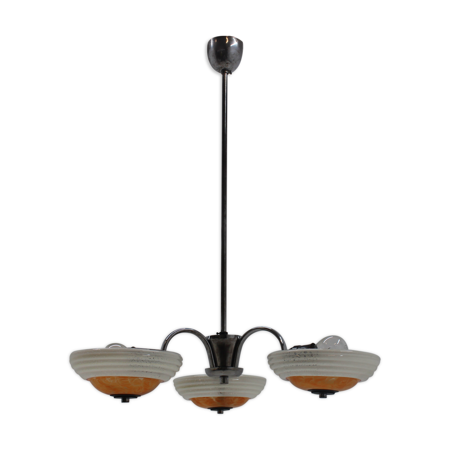 Lustre chrome art déco, Napako, 1930