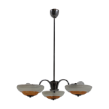 Art deco chrome chandelier Napako, 1930