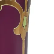 Art Nouveau vase in enamelled glass, Bohemia, 1900-1910