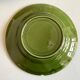 Set of 6 plates in green faience 1960