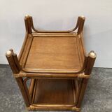 Vintage rattan bedside